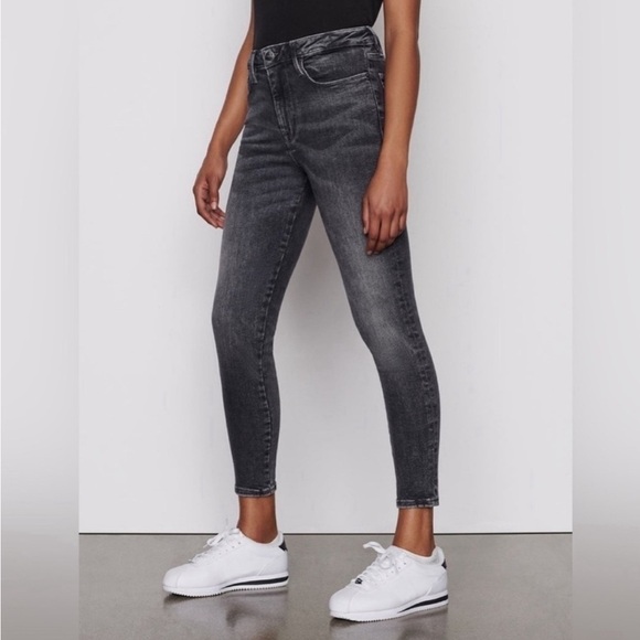 Frame Le One Skinny High Rise Jeans in Hughes Wash Size 2 Fits 29-34 - Picture 1 of 10